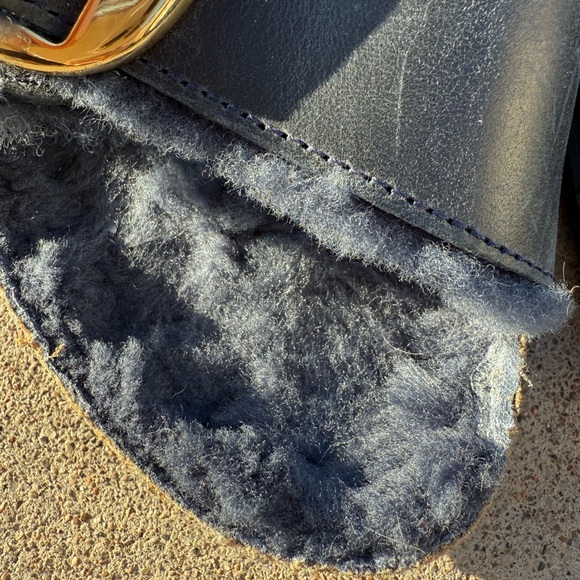 Birkenstock Big Buckle Madrid Sandals Shearling - Picture 13 of 15